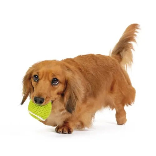 【FAD】ファッド ハンドメイド・ニットトイ テニスボール［dad-way（ダッドウェイ）］ 犬用 おもちゃ 歯石の沈着予防 スクイーカー