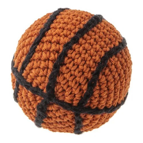 【FAD】ファッド ハンドメイド・ニットトイ バスケットボール［dad-way（ダッドウェイ）］ 犬用 おもちゃ 歯石の沈着予防 スクイーカー