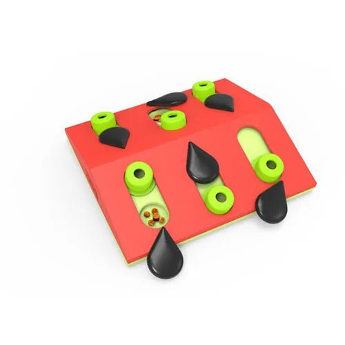 【Nina Ottosson】ニーナオットソン トリーツ・ゲーム ウォーターメロン［dad-way（ダッドウェイ）］ 犬用 おもちゃ 知育トイ スイカモチーフ