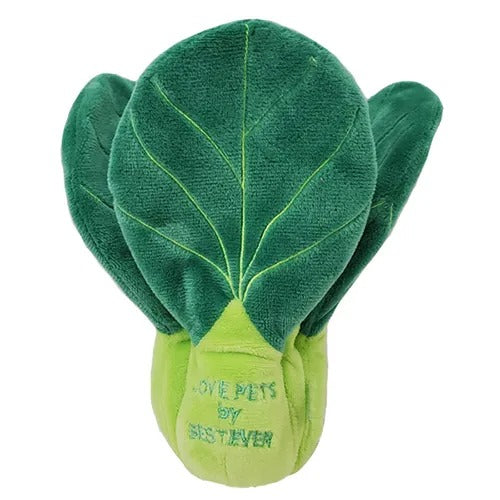 【Bestever】ベストエバー スクィーキー チンゲンサイ 犬用 おもちゃ ぬいぐるみ 青梗菜 カシャカシャ プレゼント