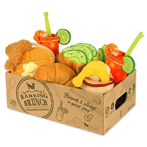 【P.L.A.Y.】バーキングブランチ BOXセット（5種類 各3個入り） [プレイ] 犬用 おもちゃ ぬいぐるみ 洗濯機可 ベロア製