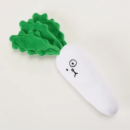 【Solgra】ソルグラ お野菜フレンズ モヒカンだいちゃん 犬用 おもちゃ ぬいぐるみ ピーピー ガサガサ 仕掛け