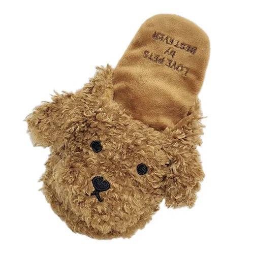 【Bestever】ベストエバー スクィーキー トイプードル 犬用 おもちゃ スリッパ型 楽しい音 おやつを隠せる