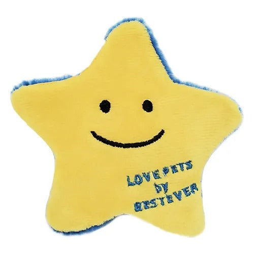 【Bestever】ベストエバー スクィーキー 星 犬用 おもちゃ おやつポケット付き 仕掛け フェルトライナー