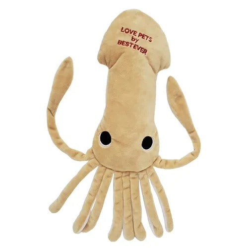 【Bestever】ベストエバー スクィーキー 大王イカ 犬用 おもちゃ ぬいぐるみ プレゼント シャカシャカ キュッキュッ