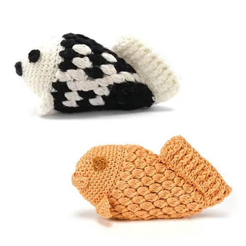 【Solgra】ソルグラ 編みぐるみお魚 犬用 おもちゃ 編みぐるみ 鳴り笛 ピーピー音