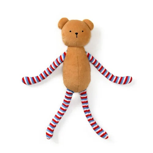 【Solgra】ソルグラ ながい くまきち 犬用 おもちゃ ぬいぐるみ 手足 長い