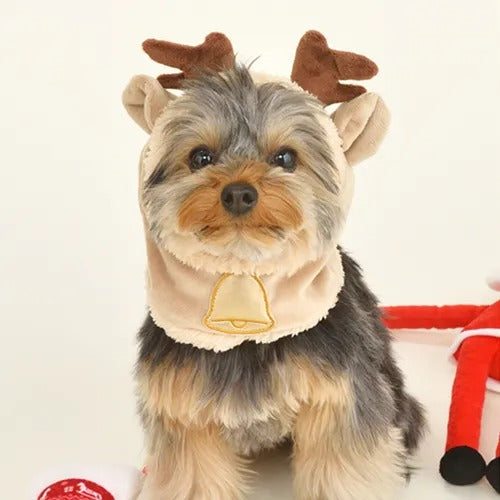 【Solgra】ソルグラ トナカイ帽子 犬用 帽子 クリスマス コスチューム あたたかい生地