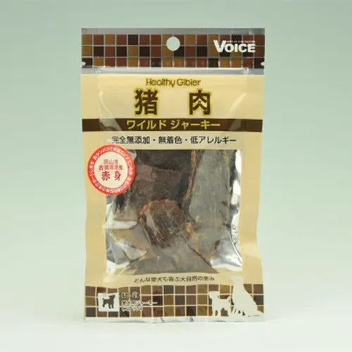 【ヘルシージビエ】猪肉ワイルドジャーキー 赤身 犬用 おやつ 国産 完全無添加 無着色 低アレルギー 高タンパク 低カロリー