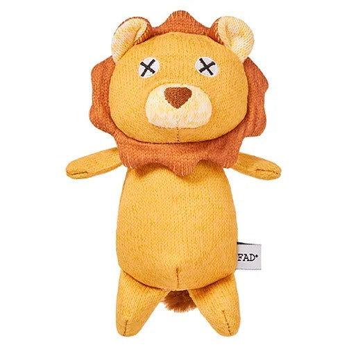 【FAD】ファッド サファリ・プラッシュトイ / ライオン / Sサイズ［dad-way（ダッドウェイ）］犬用 おもちゃ ぬいぐるみ スクイーカー