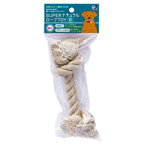 【貝沼産業】スーパーナチュラル ロープTOY ＜全4サイズ＞ 犬用 おもちゃ ロープトイ 天然コットン素材100％ 着色料不使用