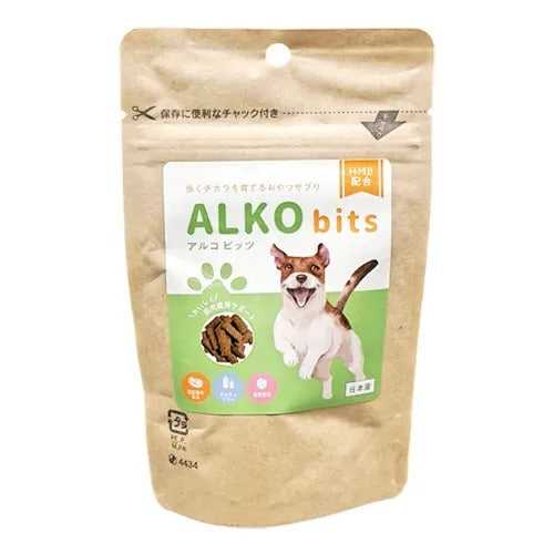 KPS（ケーピーエス）ALKO Bits アルコ ビッツ 犬用 サプリメント おやつ 筋肉 健康維持 HMBカルシウム配合 国産鹿肉 グルテンフリー