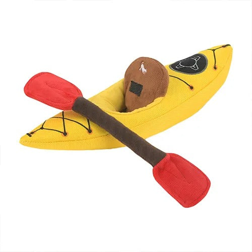 【P.L.A.Y.】キャンプコービン カヤック［プレイ］犬用 おもちゃ ぬいぐるみ スクイーカー 丈夫 洗濯機可
