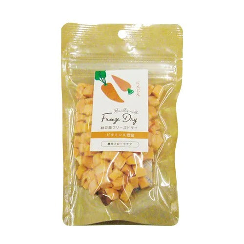 【DRS.CHOICE】ドクターズチョイス 納豆菌フリーズドライ にんじん 犬用 おやつサプリメント ビタミンA 納豆菌乳酸菌分泌生産物質 腸内環境 健康維持