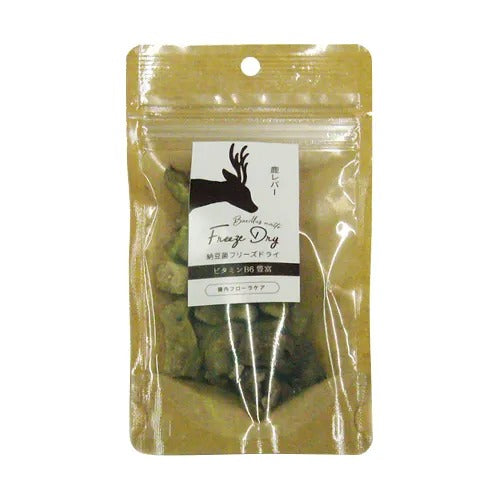 【DRS.CHOICE】ドクターズチョイス 納豆菌フリーズドライ 鹿レバー 犬用 おやつ サプリメント ビタミンB6 納豆菌乳酸菌分泌生産物質 腸内環境 健康維持
