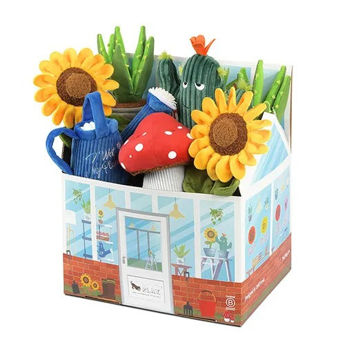 【P.L.A.Y.】プレイ ブルーミングバディーズ BOXセット 犬用 おもちゃ ぬいぐるみ 音が鳴る 丈夫 ベロア製 洗濯機可