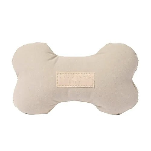 【FuzzYard LIFE】ボーントイ サンドストーン［ファズヤードライフ］犬用 おもちゃ 枕 骨型 鳴り笛 コーデュロイ 綿