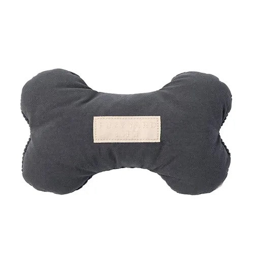 【FuzzYard LIFE】ボーントイ スレートグレー［ファズヤードライフ］犬用 おもちゃ 枕 骨型 鳴り笛 コーデュロイ 綿