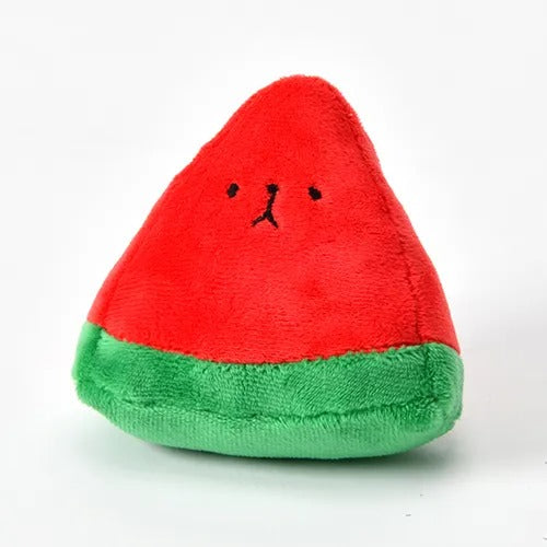 【Solgra】ソルグラ おにぎりスイカ 犬用 おもちゃ ぬいぐるみ フルーツ ピーピー ガサガサ 仕掛け