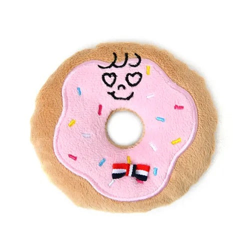 【Solgra】ソルグラ ぱふっとドーナツ 犬用 おもちゃ ぬいぐるみ ピーピー ガサガサ 仕掛け