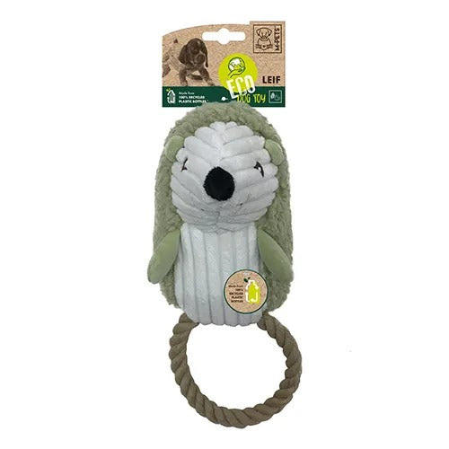 【M-PETS】エムペッツ ECOドッグトイ ハリネズミのレイフ 犬用 おもちゃ ぬいぐるみ ロープ 大きめサイズ 歯磨き効果 ストレス発散
