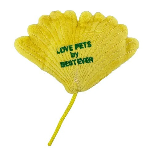 【Bestever】ベストエバー スクィーキー イチョウ 犬用 おもちゃ おやつポケット付き 噛み応え カシャカシャ 仕掛け