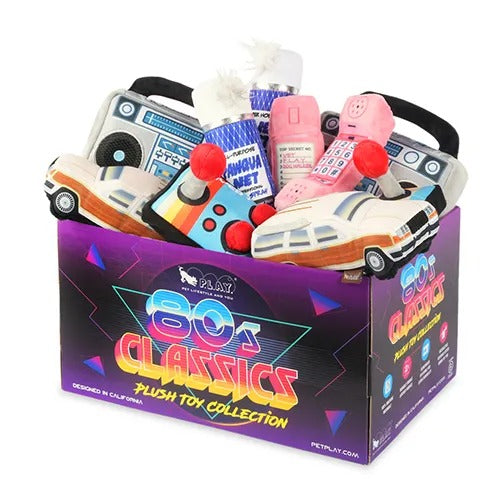 【P.L.A.Y.】プレイ 80'sクラシック BOXセット 犬用 おもちゃ ぬいぐるみ 音が鳴る 丈夫 ベロア製 洗濯機可