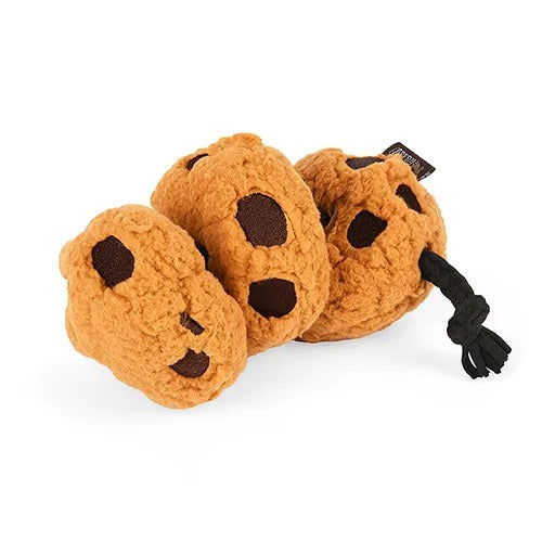 【P.L.A.Y.】プレイ パップカップカフェ クッキー 犬用 おもちゃ ぬいぐるみ チョコチップ 丈夫 ベロア製 洗濯機可