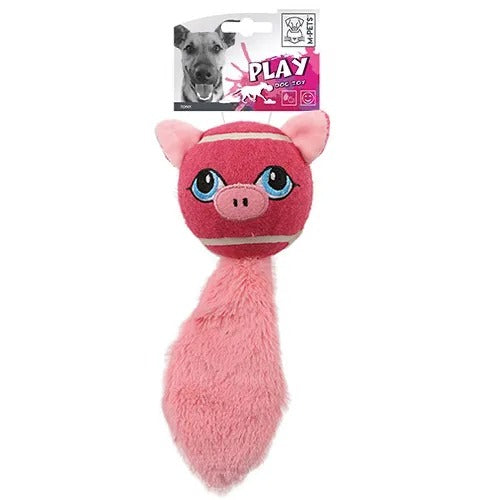 【M-PETS】エムペッツ PLAYドッグトイ ブタのエリザベス 犬用 おもちゃ ボール ふわふわ カシャカシャ 仕掛け