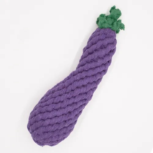 【Solgra】ソルグラ なすロープトイ 犬用 おもちゃ ロープ かわいい
