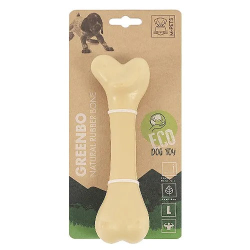 【M-PETS】エムペッツ ECOドッグトイ GREENBO（グリーンボ）＜全3サイズ＞ 犬用 おもちゃ デンタルケア ストレス解消 天然ゴム 骨型