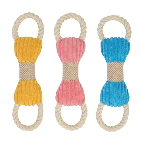 【M-PETS】エムペッツ ECOドッグトイ TUGI / TUGA / TUGO 犬用 おもちゃ ロープ ぬいぐるみ スクィーズ 大きめサイズ