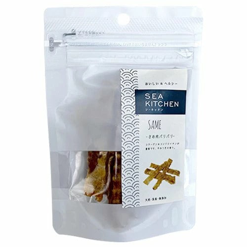 【シーキッチン】さめ肉パリパリ 犬用 猫用 おやつ ご褒美 トリーツ 鮫 高たんぱく 低脂肪 コラーゲン コンドロイチン