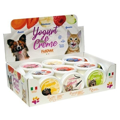 【FidOVet】フィドベット　ヨーグルト＆クリーム　ディスプレイBOX（12種×2個入）犬用 夏 おやつ 冷たい おうちで作る 簡単 ヨーグルト クールダウン 水分補給