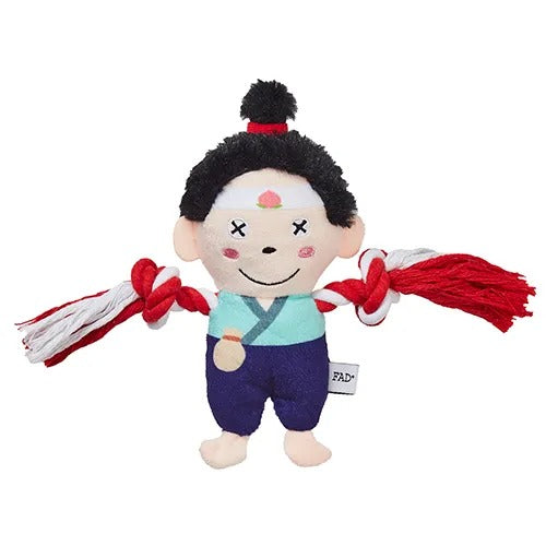 【FAD+】ファッド・プラス プラッシュトイ・ウィズロープ モモタロウ［dad-way（ダッドウェイ）］犬用 おもちゃ ももたろう スクイーカー