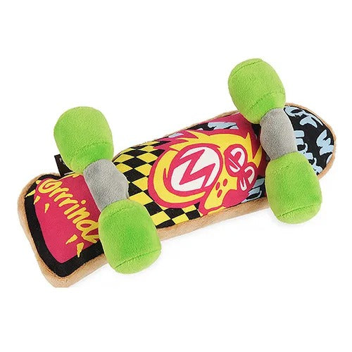 【P.L.A.Y.】プレイ 90's クラシック スケートボード 犬用 おもちゃ ぬいぐるみ 丈夫 スクイーカー ベロア製 洗濯機可