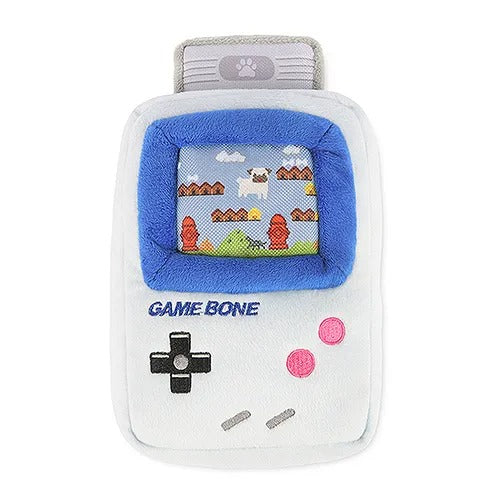 【P.L.A.Y.】プレイ 90's クラシック ゲームボーン 犬用 おもちゃ ぬいぐるみ 丈夫 スクイーカー ベロア製 洗濯機可