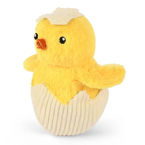 【P.L.A.Y.】プレイ ヒッピティホッピティ ハッチングチック 犬用 おもちゃ ぬいぐるみ ひよこ スクイーカー ベロア製