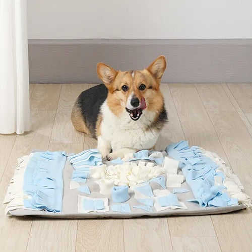 【M-PETS】エムペッツ STRATEGEスナッフルマット スクエア 犬用 おもちゃ ノーズワーク 知育トイ フェルト素材  滑り止め加工生地