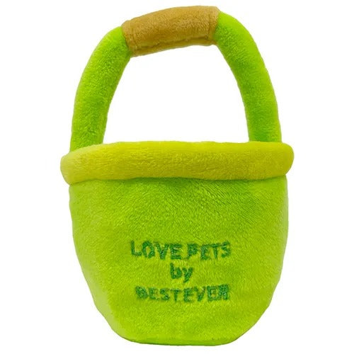 【Bestever】ベストエバー スクィーキー バケツ 犬用 おもちゃ ぬいぐるみ おもしろモチーフ カシャカシャ キュッキュッ