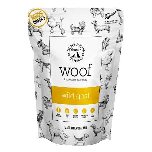 【WOOF】ワフ ワイルドゴートトリーツ 犬用 おやつトッピング ニュージーランド産 ヤギ肉 赤身肉 フリーズドライ製法 たんぱく質 ミネラル 必須脂肪酸