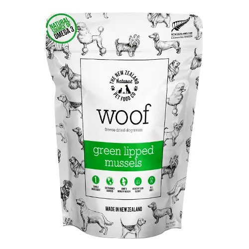 【WOOF】ワフ グリーンリップドマッスル 犬用 おやつトッピング ニュージーランド産 緑イ貝 フリーズドライ製法 オメガ3脂肪酸 グルコサミン コンドロイチン