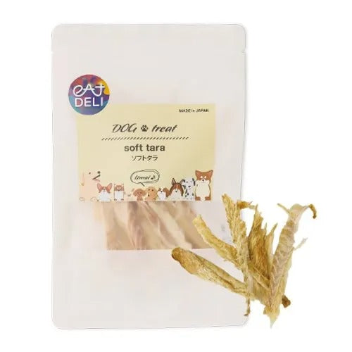 【eatDELI】イートデリ ソフトタラ 犬用おやつ 国産 白身魚 合成保存料不使用  着色料不使用 やわらかい
