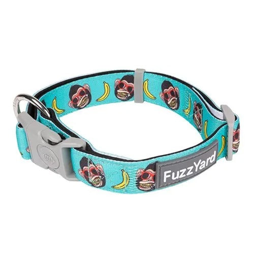 【FuzzYard】ファズヤード ネオプレンカラー Gor-illz（ゴリラズ）犬用 首輪 クッション性 耐熱性 耐寒性 ダブルセーフティ仕様