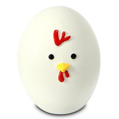 【Solgra】ソルグラ ニワトリラテックスTOY 犬用 おもちゃ ラテックス製 たまご型 音が鳴る 柔らかい