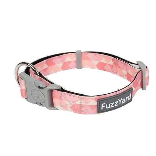 【FuzzYard】ファズヤード ネオプレンカラー ピンクレモネード 犬用 首輪 クッション性 耐熱性 耐寒性 ダブルセーフティ仕様