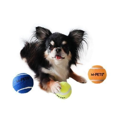 【M-PETS】エムペッツ HOP Tennis Ball 3個セット ＜全3色、全2サイズ＞ 犬用 おもちゃ テニスボール カラフル 水に浮く
