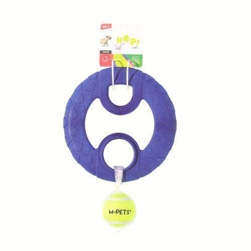 【M-PETS】エムペッツ HOP Frisbee Dog Toy 犬用 おもちゃ フリスビー テニスボール 飛び道具 水に浮く 運動不足解消 ストレス発散
