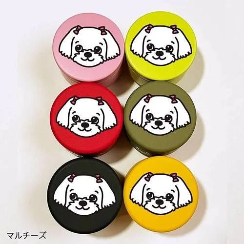 【D・O・G】DOGプチ缶ケース マルチーズ＜6色＞ [ディー・オー・ジー] 犬用 おやつ入れ 小物入れ 容器 プレゼント プラケース入り
