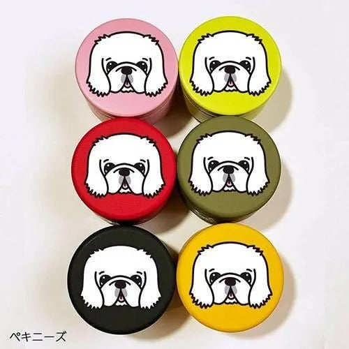 【D・O・G】DOGプチ缶ケース ペキニーズ ＜6色＞ [ディー・オー・ジー] 犬用 おやつ入れ 小物入れ 容器 プレゼント プラケース入り